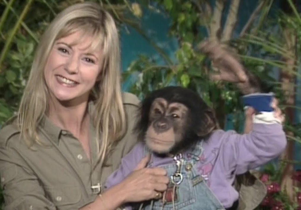 Dorothée et un singe