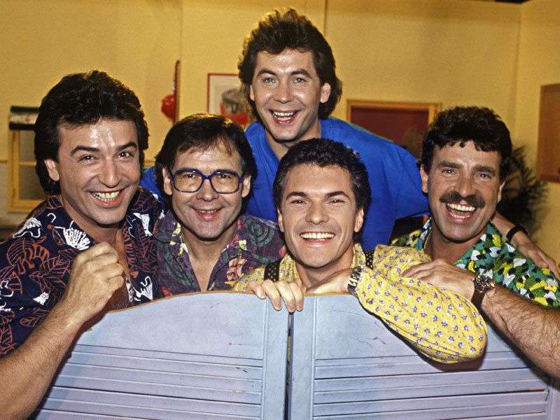 Framboisier, René, Minet, Rémy et Eric des Musclés