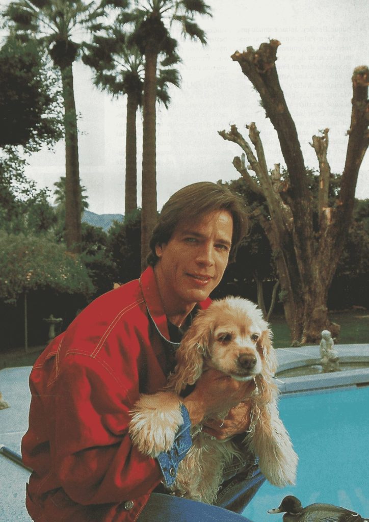 Bradley Cole et le chien de sa mère