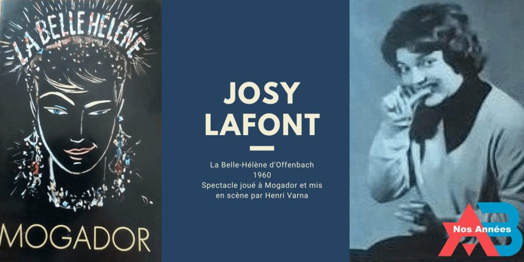 Josy Lafont dans La Belle-Hélène à Mogador